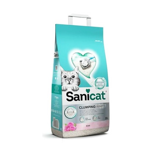 Clumping White Rose Petal Fragrance Cat Litter رمل للقطط بعطر بتلات