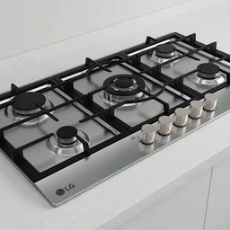 طباخ الجي منضدي خمس مشاعل ستيل Cooker LG