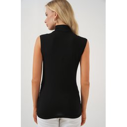 بودي نسائي بدون أكمام 4348 - أسود Women's Sleeveless Bodysuit 4348 - Black