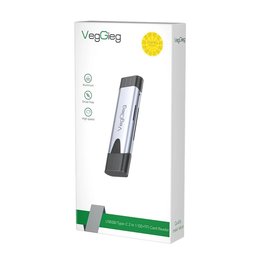 قارئ بطاقات فيجيج VegGieg C307 SD و MicroSD – USB-C و USB-A VegGieg C307 SD & MicroSD Card Reader - USB-C & USB-A