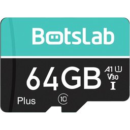 بطاقة ذاكرة بوتسلاب Micro SD بسعة 64GB مخصصة لكاميرات السيارات Dash Cam وتسجيل الفيديو المستمر BOTSLAB 64GB Micro SD Memory Card for Botslab Dash Cam Video Recording