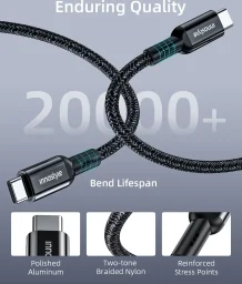 كابل شحن سريع USB-C من إننوستايل، طول 2 متر – أسود Innostyle Usb-C Fast Charging Cable 2m Black