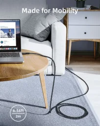 كابل شحن سريع USB-C من إننوستايل، طول 2 متر – أسود Innostyle Usb-C Fast Charging Cable 2m Black