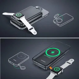باور بانك إننوستايل PowerMogDuo 2 في 1 بسعة 10,000 مللي أمبير – أسود Innostyle Power Bank PowerMogDuo 2-in-1 10K mAh Black