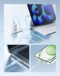 كابل شحن سريع USB-C من إننوستايل، طول 1.5 متر – أخضر Innostyle Usb-C Fast Charging Cable 1.5m Green