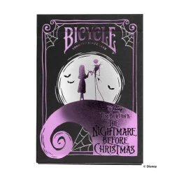 أوراق لعب بايسيكل - كابوس قبل عيد الميلاد ديزني | ورق لعب قياسي برسومات توضيحية | 52 ورقة Bicycle Playing Cards - Disney Nightmare Before Christmas | Illustrated Standard Deck | 52 Cards