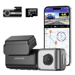 أزدومي M360 كاميرا داش كام بـ 2 قناة ودقة 4K مع بطاقة ذاكرة 64 جيجابايت Azdome DashCam M360 2 Channels 4K with 64GB TF Card