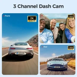 أزدومي S58 كاميرا داش كام بـ 3 قنوات ودقة 4K مع دعم شبكة 4G Azdome DashCam S58 3 Channels 4K 4G