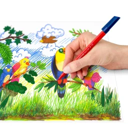 ستيدتلر (Noris 326) أقلام تلوين برأس ليفي، 10 ألوان متنوعة - 326 C10 STAEDTLER Noris 326 Fibre-Tip Pens, 10 Assorted Colors - 326 C10