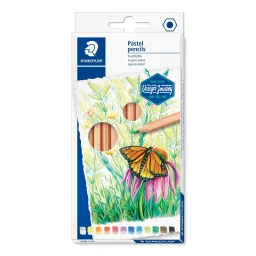 ستيدتلر (Design Journey 146 C) أقلام تلوين خشبية بألوان الباستيل، 12 لوناً - 146C M12 STAEDTLER Design Journey 146 C Pastel Colored Pencils, 12 Colors - 146C M12