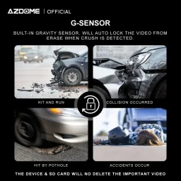 أزدومي M27S كاميرا داش كام مرآة بـ 2 قناة ودقة 2K Azdome mirror DashCam M27S 2 Channels 2K
