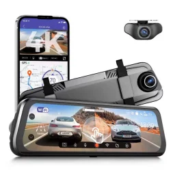 أزدوم مرآة داش كام AR09 - قناتان (أمامية وخلفية) بدقة 4K Azdome mirror DashCam AR09 2 Channels 4K