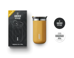 كوب واكاكو أوكتاروما العازل للحرارة (تفريغ هواء) - سعة 300 مل باللون الأصفر Wacaco OCTAROMA Vacuum Insulated Mug / 300ML Yellow