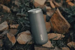 كوب واكاكو أوكتاروما جراندي العازل للحرارة (تفريغ هواء) - سعة 435 مل باللون الرمادي Wacaco OCTAROMA GRANDE Vacuum Insulated Mug / 435ML Grey