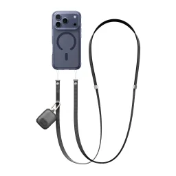حزام مغناطيسي أميزينج ثينج تايتان للهاتف وسماعات آيربودز - أسود AmazingThing Titan Mag Strap For Phone & AirPods - Black