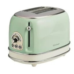 أريتي فينتيج محمصة خبز شريحتين 155 - أخضر Ariete Vintage 2-Slice Toaster 155 - Green