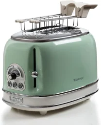 أريتي فينتيج محمصة خبز شريحتين 155 - أخضر Ariete Vintage 2-Slice Toaster 155 - Green