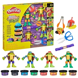 هاسبرو بلاي-دو مجموعة لعب إبداعات كوابونجا سلاحف النينجا Hasbro Play-Doh Teenage Mutant Ninja Turtles Cowabunga Creations Playset