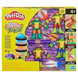 هاسبرو بلاي-دو مجموعة لعب إبداعات كوابونجا سلاحف النينجا Hasbro Play-Doh Teenage Mutant Ninja Turtles Cowabunga Creations Playset