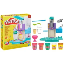 هاسبرو بلاي-دو مجموعة لعب آيس كريم دوامة قوس قزح Hasbro Play-Doh Rainbow Swirl Ice Cream Playset