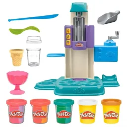 هاسبرو بلاي-دو مجموعة لعب آيس كريم دوامة قوس قزح Hasbro Play-Doh Rainbow Swirl Ice Cream Playset