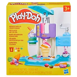 هاسبرو بلاي-دو مجموعة لعب آيس كريم دوامة قوس قزح Hasbro Play-Doh Rainbow Swirl Ice Cream Playset