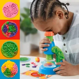 هاسبرو بلاي-دو مجموعة لعب مجهر لايت آند لوك Hasbro Play-Doh Light and Look Microscope Playset