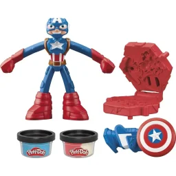 هاسبرو بلاي-دوه مارفل كابتن أمريكا مجموعة لعب ستامبينغ شيلد Hasbro Play-Doh Marvel Captain America Stamping Shield Playset