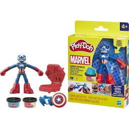 هاسبرو بلاي-دوه مارفل كابتن أمريكا مجموعة لعب ستامبينغ شيلد Hasbro Play-Doh Marvel Captain America Stamping Shield Playset