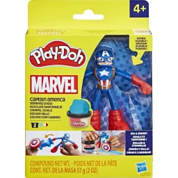هاسبرو بلاي-دوه مارفل كابتن أمريكا مجموعة لعب ستامبينغ شيلد Hasbro Play-Doh Marvel Captain America Stamping Shield Playset
