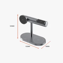 لينيس حامل شحن لاسلكي 3 في 1 PW319 Qi2 بقوة 15 واط مع إضاءة محيطية Lenyes PW319 Qi2 15W 3-in-1 Wireless Charging Stand with Ambient Light