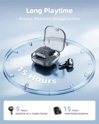 إينوستيل كليرسونيكس AT-10 سماعات أذن لاسلكية حقيقية بلوتوث 5.3 - أسود InnoStyle ClearSonics AT-10 Bluetooth 5.3 True Wireless Earbuds - Black