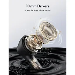 راف باور سماعات أذن لاسلكية بالكامل بوم بيتس بلوتوث 6.0 RP-BH1020 - أسود RAVPower RP-BH1020 BoomBeats Bluetooth 6.0 True Wireless Earbuds - Black