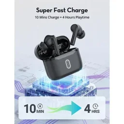 راف باور سماعات أذن لاسلكية بالكامل بوم بيتس بلوتوث 6.0 RP-BH1020 - أسود RAVPower RP-BH1020 BoomBeats Bluetooth 6.0 True Wireless Earbuds - Black