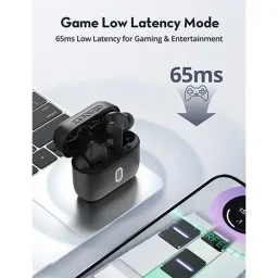 راف باور سماعات أذن لاسلكية بالكامل بوم بيتس بلوتوث 6.0 RP-BH1020 - أسود RAVPower RP-BH1020 BoomBeats Bluetooth 6.0 True Wireless Earbuds - Black