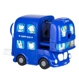 ديلي براية أقلام دوارة 0674 - هابي باص Deli 0674 Rotatry Pencil Sharpener - Happy Bus