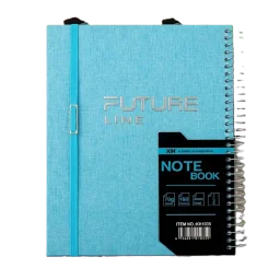 ديلي دفتر فيوتشر لاين KH1035 160 ورقة A4 - الرابية 20*27 سم Deli Future Line KH1035 Notebook 160 A4 Sheets - Al Rabia 20*27CM