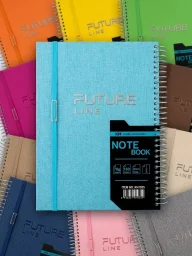 ديلي دفتر فيوتشر لاين KH1035 160 ورقة A4 - الرابية 20*27 سم Deli Future Line KH1035 Notebook 160 A4 Sheets - Al Rabia 20*27CM