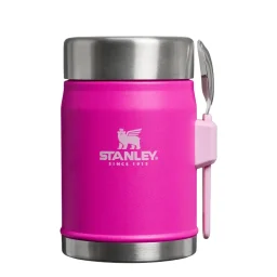ستانلي حافظة طعام كلاسيك ليجنداري + سبورك 0.4 لتر / 14 أونصة – زهر البنفسج Stanley Classic Legendary Food Jar + Spork 0.4L / 14oz – Violet Blossom
