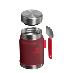 ستانلي حافظة طعام كلاسيك ليجنداري + سبورك 0.4 لتر / 14 أونصة – توت بري Stanley Classic Legendary Food Jar + Spork 0.4L / 14oz – Cranberry