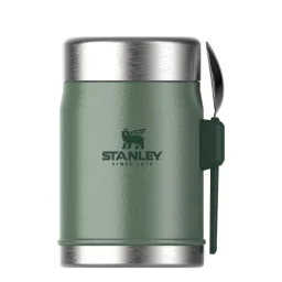 ستانلي حافظة طعام كلاسيك ليجنداري + سبورك 0.4 لتر / 14 أونصة – أخضر هامرتون Stanley Classic Legendary Food Jar + Spork 0.4L / 14oz – Hammertone Green