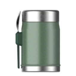 ستانلي حافظة طعام كلاسيك ليجنداري + سبورك 0.4 لتر / 14 أونصة – أخضر هامرتون Stanley Classic Legendary Food Jar + Spork 0.4L / 14oz – Hammertone Green