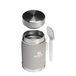 ستانلي حافظة طعام كلاسيك ليجنداري + سبورك 0.4 لتر / 14 أونصة – رمادي Stanley Classic Legendary Food Jar + Spork 0.4L / 14oz – Ash