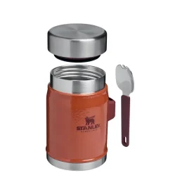 ستانلي حافظة طعام كلاسيك ليجنداري + سبورك 0.4 لتر / 14 أونصة – طين هامرتون Stanley Classic Legendary Food Jar + Spork 0.4L / 14oz – Hammertone Clay