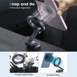بريف حامل سيارة مغناطيسي MagSafe بتقنية N52H موديل BHL-54 Brave N52H Magnetic MagSafe Car Mount BHL-54