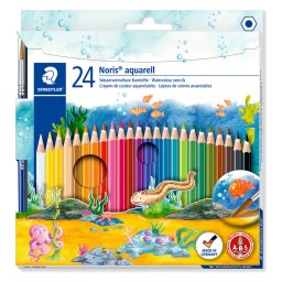 ستيدلر أقلام تلوين أكواريل 24 قلم تلوين 14410NC24 STAEDTLER Coloring Pencil Aquarelle 24 Coloring Pencil 14410NC24