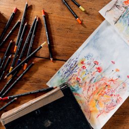 ستدلر Mars Lumograph Colour Aquarell أقلام تلوين مائية - 24 لون، علبة معدنية STAEDTLER Mars 104 024 Lumograph Color Aquarell pencils - 24 Colors - metal case