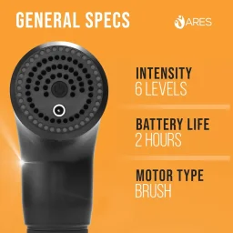 ارس جهاز مساج - اسود ARES Gun Massager - Black