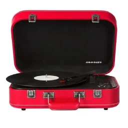 كروسلي Coupe مشغل أسطوانات بلوتوث – أحمر Crosley Coupe Bluetooth Turntable - Red