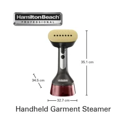 هاميلتون بيتش  مكواة بخار يدوية احترافية للملابس بقدرة 1740 واط Hamilton Beach PROFESSIONAL HANDHELD GARMENT STEAMER 1740W
